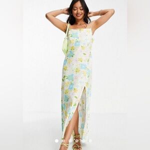 ASOS Floral Linen Dress size 2